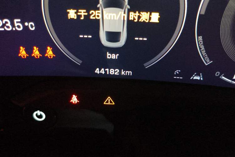 Used Porsche Taycan 2022 Taycan Odometer Close Up