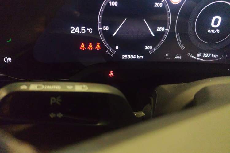 Used Porsche Taycan 2022 Taycan Odometer Close Up