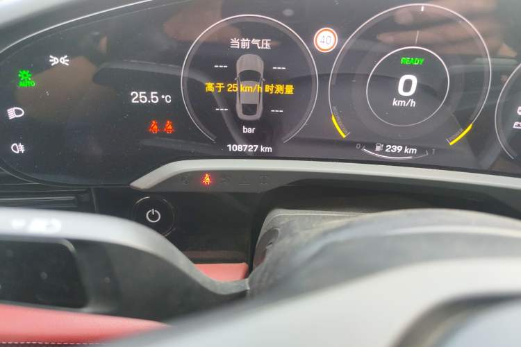 Used Porsche Taycan 2022 Taycan Odometer Close Up