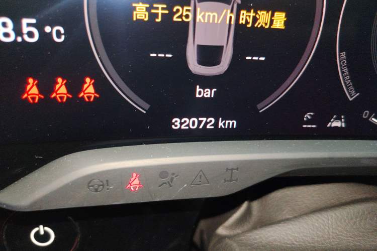 Used Porsche Taycan 2022 Taycan Odometer Close Up