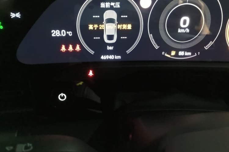 Used Porsche Taycan 2022 Taycan Odometer Close Up