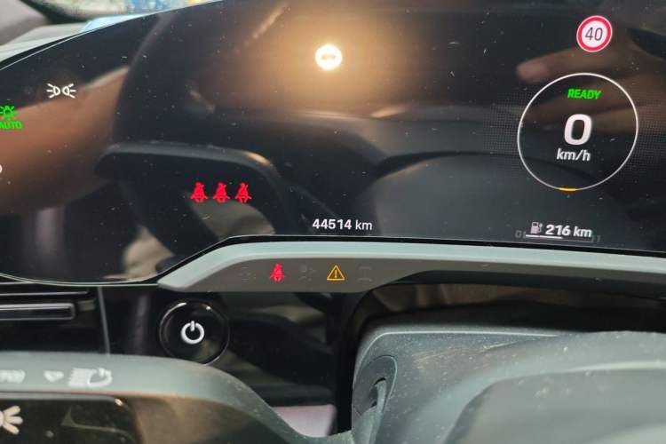 Used Porsche Taycan 2022-Year Updated Taycan Odometer Close Up