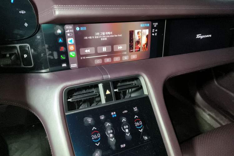 Used Porsche Taycan 2022 Taycan Audio And AC Panel