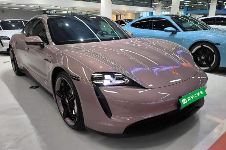 Used Porsche Taycan 2022-Year Updated Taycan Front Right 45 Deg
