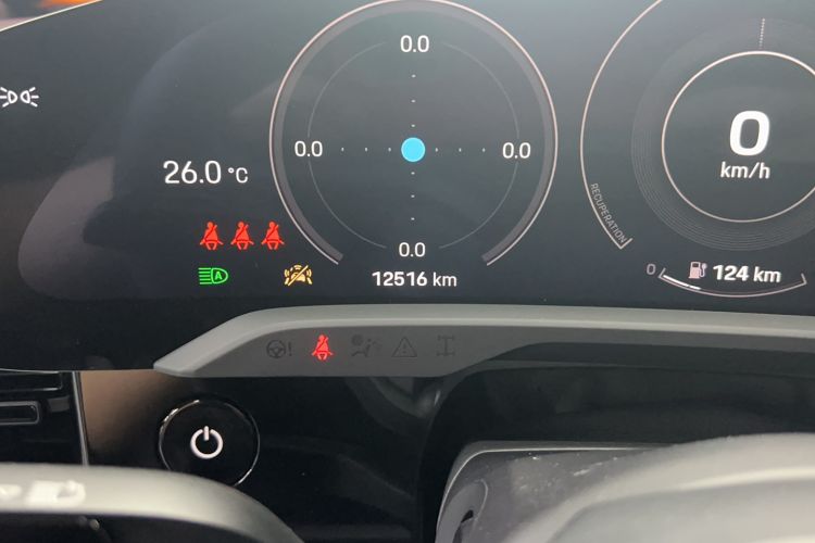 Used Porsche Taycan 2022-Year Updated Taycan Odometer Close Up