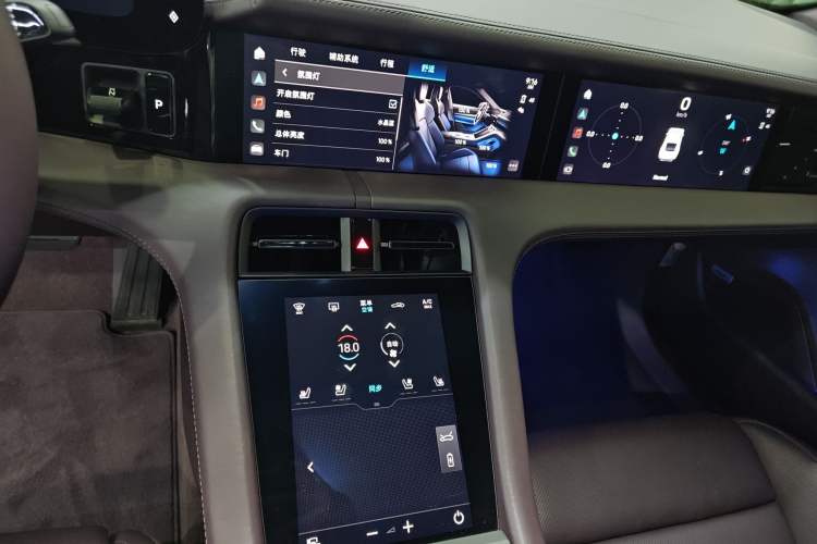 Used Porsche Taycan 2022 Taycan Audio And AC Panel