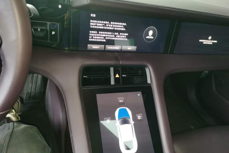 Used Porsche Taycan 2022 Taycan Audio And AC Panel