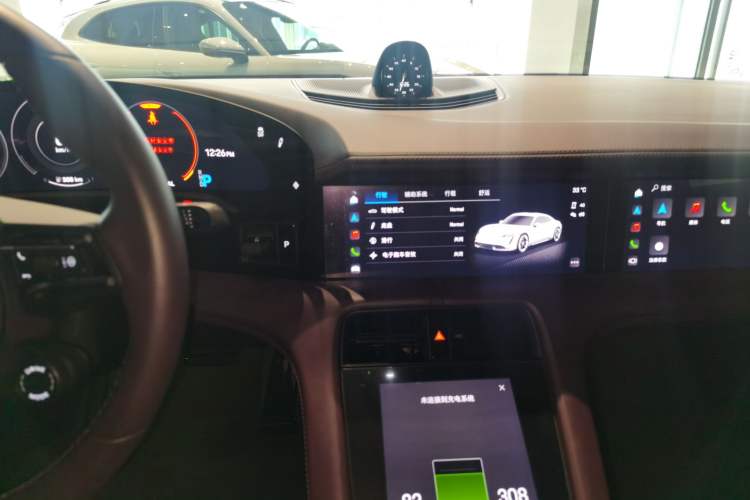 Used Porsche Taycan 2022 Taycan Audio And AC Panel