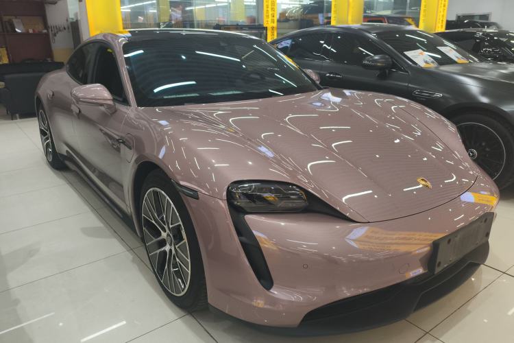 Used Porsche Taycan 2022-Year Updated Taycan Front Right 45 Deg