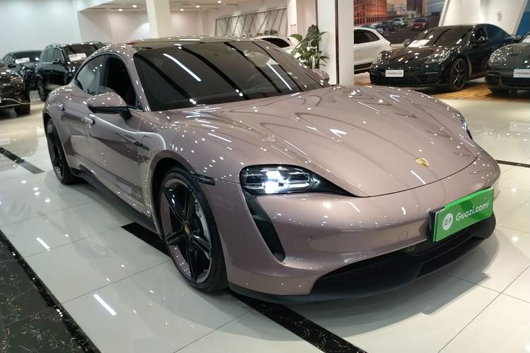 Used Porsche Taycan 2022-Year Updated Taycan Front Right 45 Deg