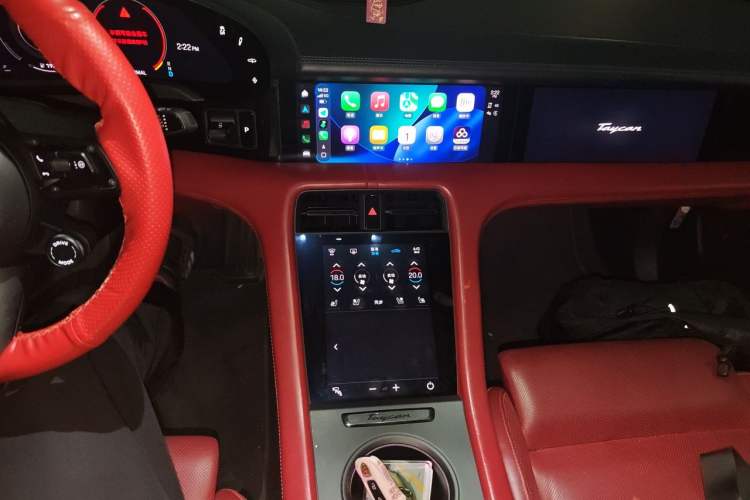 Used Porsche Taycan 2022 Taycan Audio And AC Panel