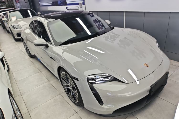 Used Porsche Taycan 2022-Year Updated Taycan Front Right 45 Deg