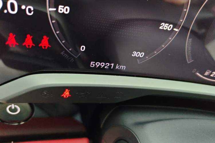 Used Porsche Taycan 2022 Taycan Odometer Close Up