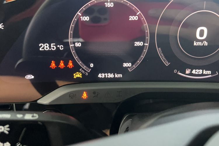 Used Porsche Taycan 2022 Taycan 4 Cross Turismo Odometer Close Up
