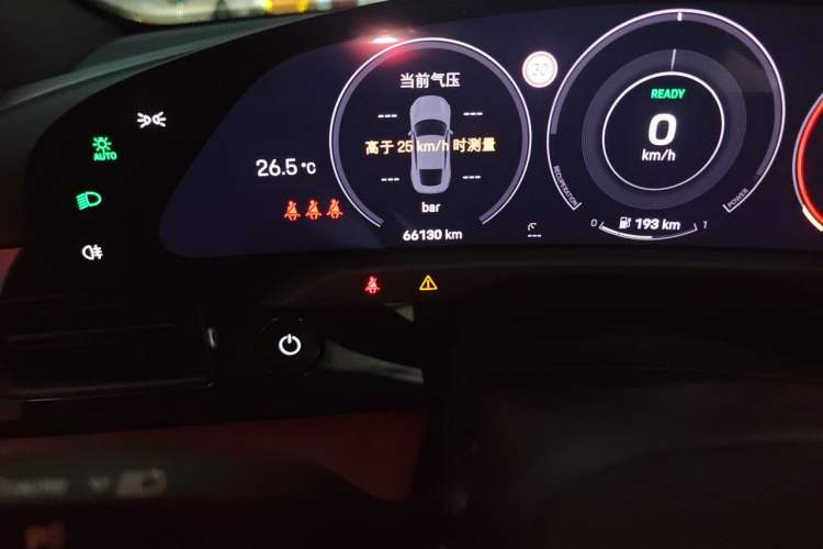 Used Porsche Taycan 2022 Taycan Odometer Close Up