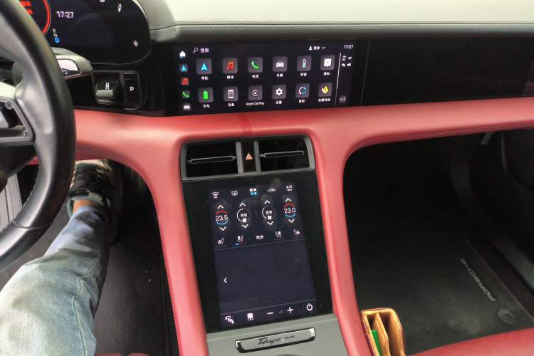 Used Porsche Taycan 2022-Year Updated Taycan Audio And AC Panel
