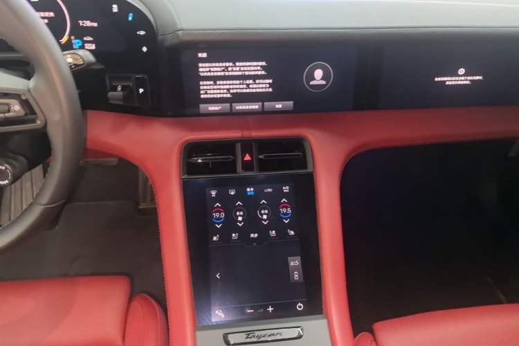 Used Porsche Taycan 2022-Year Updated Taycan Audio And AC Panel
