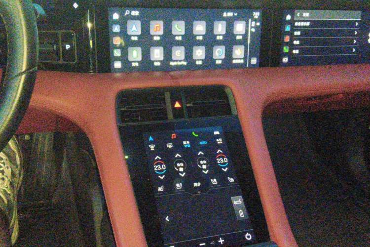 Used Porsche Taycan 2022-Year Restyled Taycan 4S Audio And AC Panel