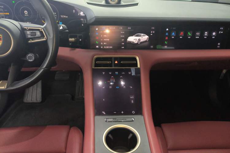 Used Porsche Taycan 2022 Taycan Audio And AC Panel