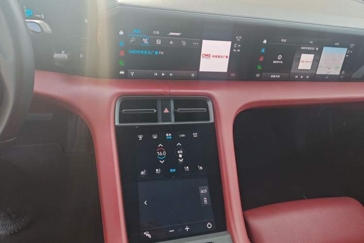 Used Porsche Taycan 2022-Year Updated Taycan Audio And AC Panel