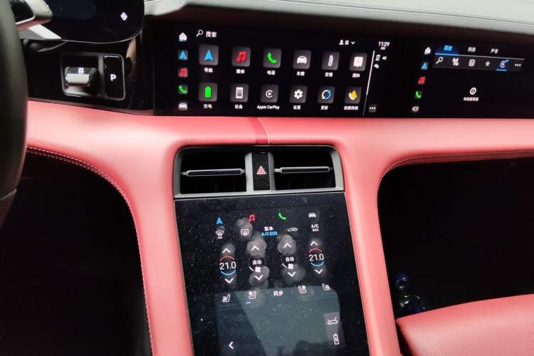 Used Porsche Taycan 2022 Taycan Audio And AC Panel