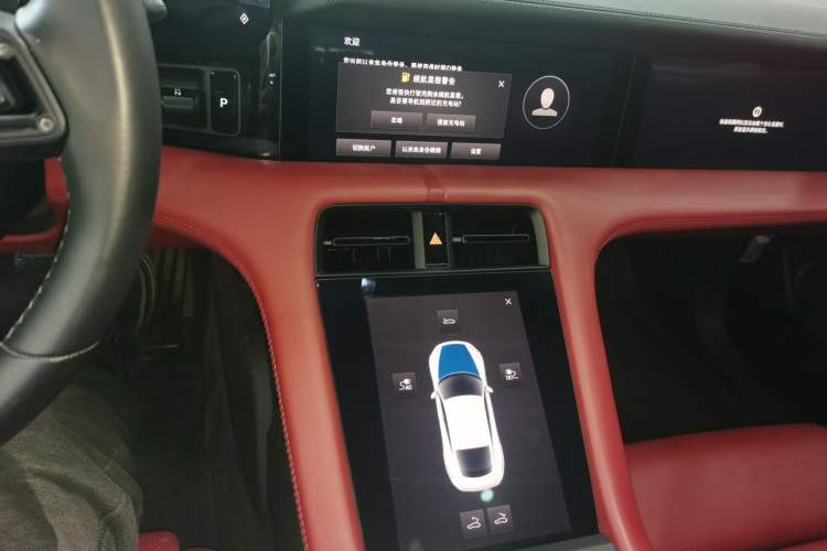 Used Porsche Taycan 2022 Taycan Audio And AC Panel