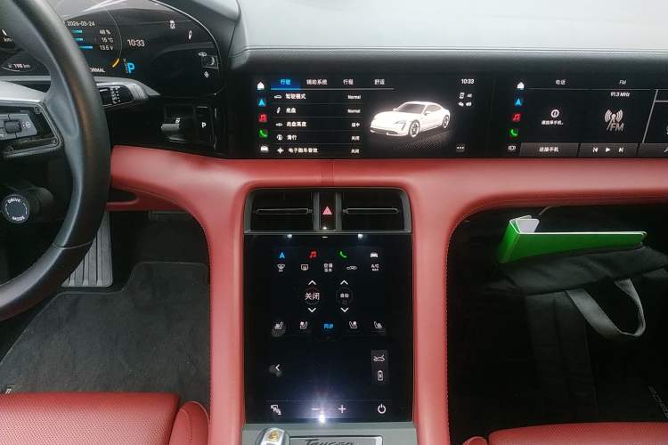 Used Porsche Taycan 2022-Year Updated Taycan Audio And AC Panel