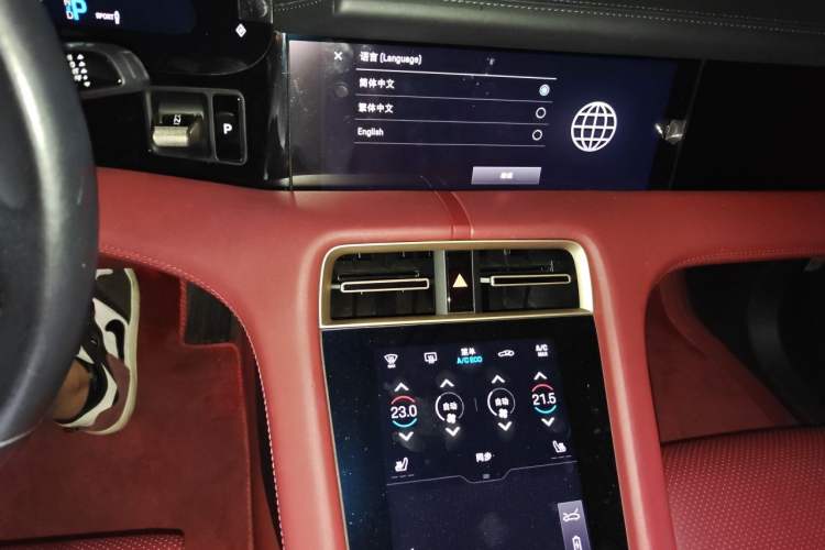 Used Porsche Taycan 2022 Taycan Audio And AC Panel