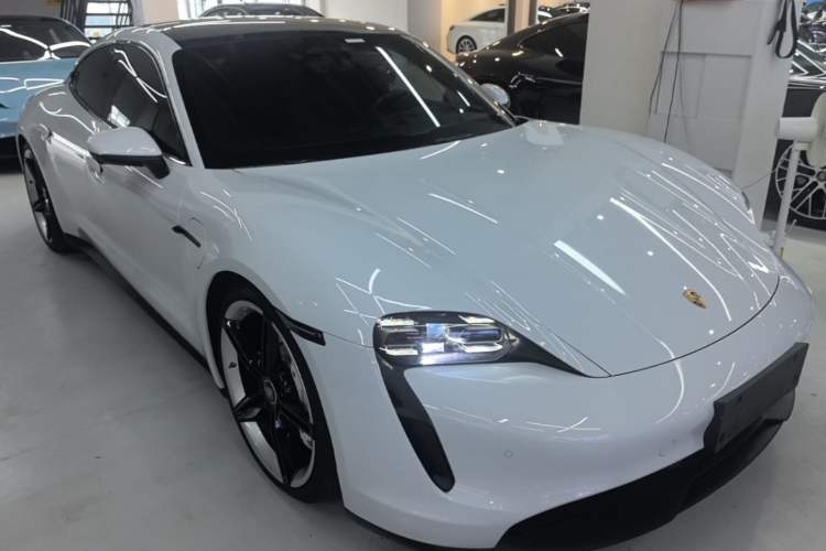 Used Porsche Taycan 2022-Year Updated Taycan Front Right 45 Deg