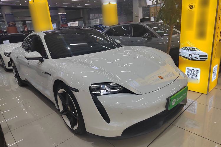 Used Porsche Taycan 2022-Year Updated Taycan Front Right 45 Deg