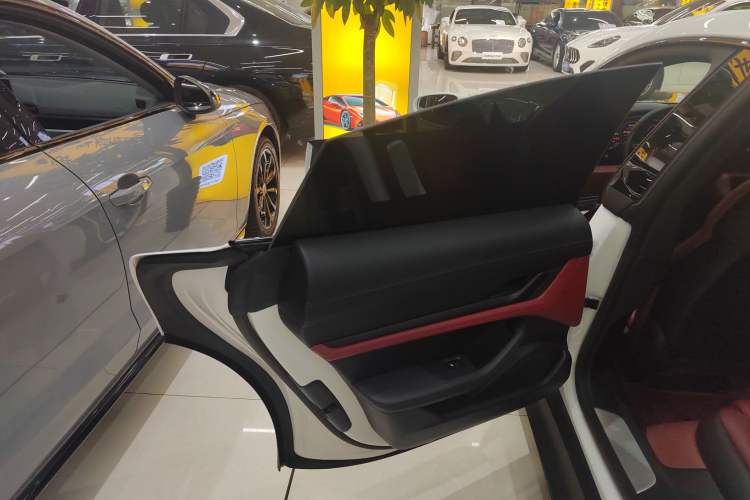 Used Porsche Taycan 2022-Year Updated Taycan Left Rear Door Interior