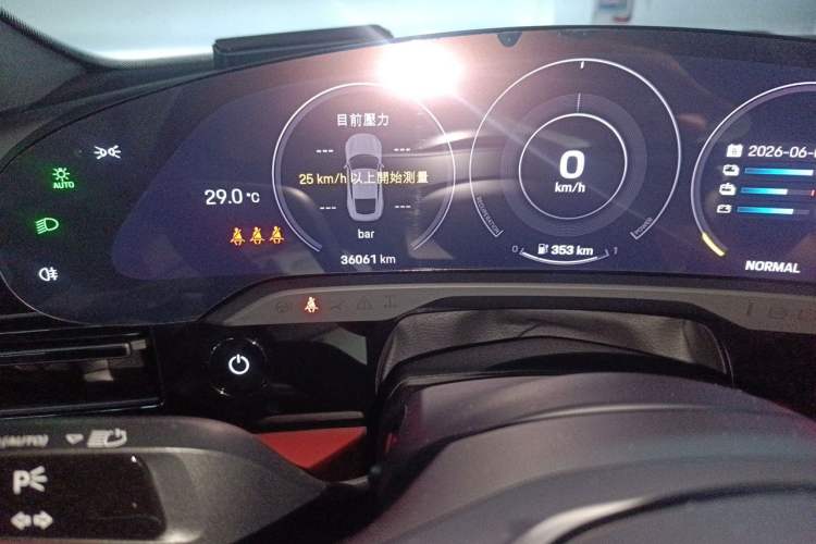 Used Porsche Taycan 2022 Taycan Odometer Close Up