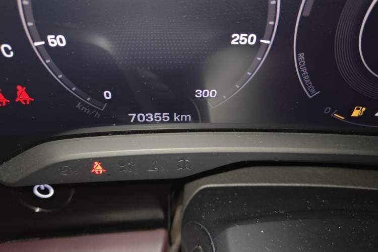 Used Porsche Taycan 2022 Taycan Odometer Close Up