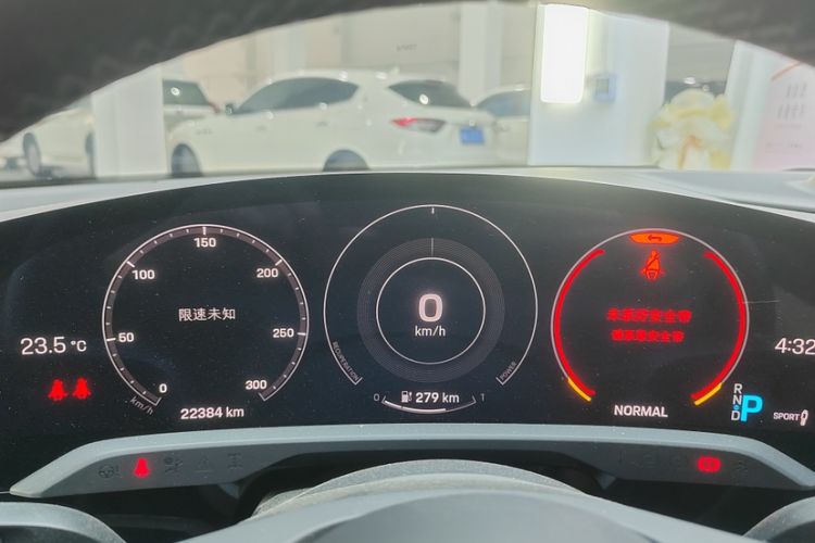 Used Porsche Taycan 2022-Year Updated Taycan Odometer Close Up
