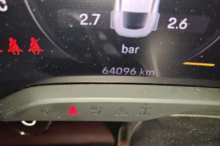 Used Porsche Taycan 2022 Taycan Odometer Close Up