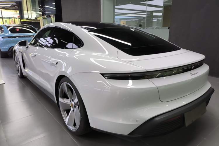 Used Porsche Taycan 2022-Year Updated Taycan Rear Left 45 Deg