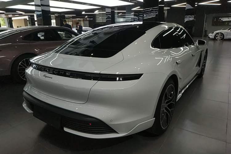 Used Porsche Taycan 2022-Year Updated Taycan Rear Right 45 Deg