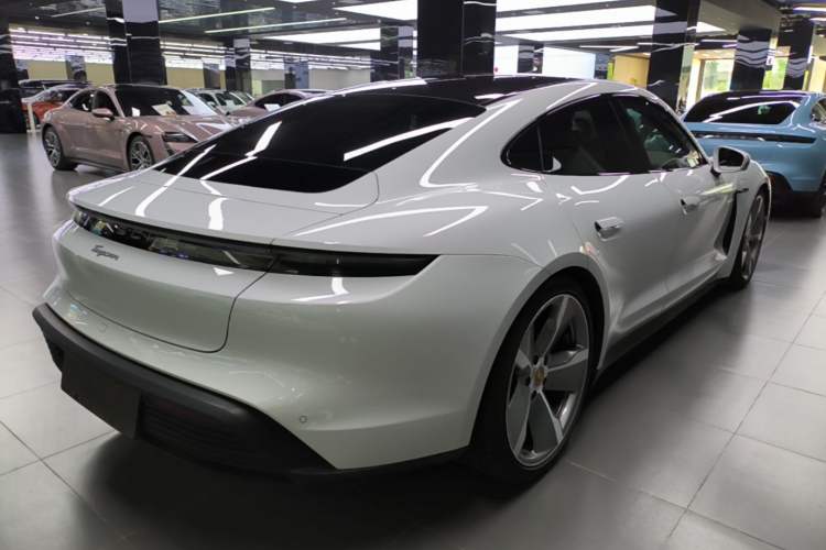 Used Porsche Taycan 2022-Year Updated Taycan Rear Right 45 Deg