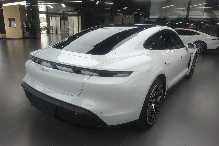 Used Porsche Taycan 2022-Year Updated Taycan Rear Right 45 Deg