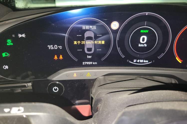 Used Porsche Taycan 2022 Taycan Odometer Close Up