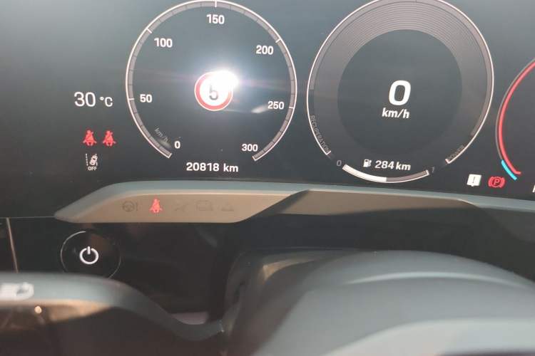 Used Porsche Taycan 2024 Taycan 4 Odometer Close Up