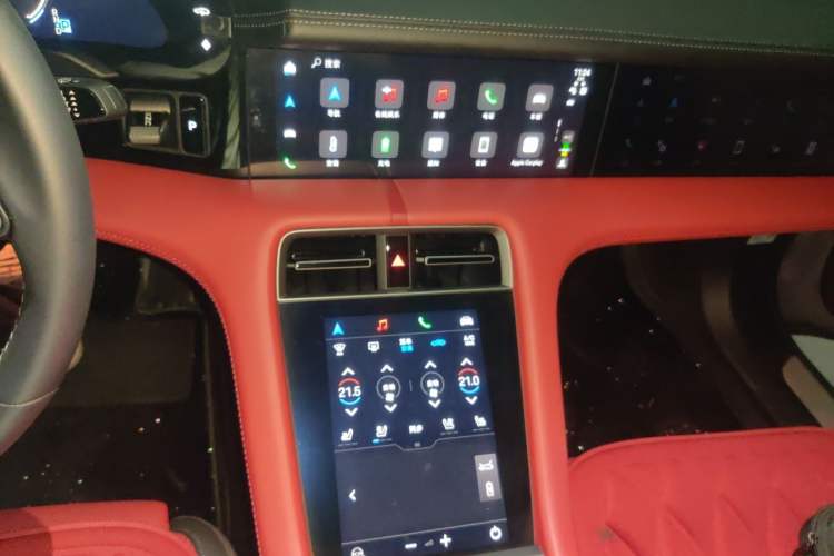 Used Porsche Taycan 2025 Taycan Audio And AC Panel