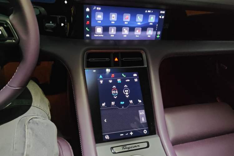 Used Porsche Taycan 2026 Taycan Audio And AC Panel