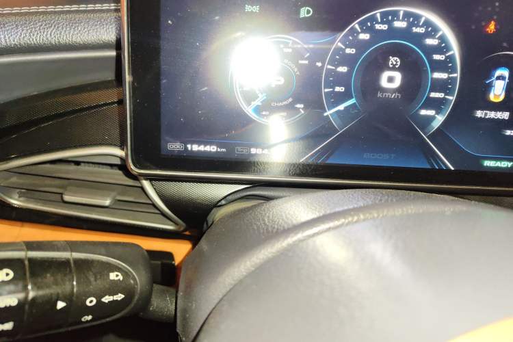 Used Qiantu K50 2018 Standard Model Odometer Close Up