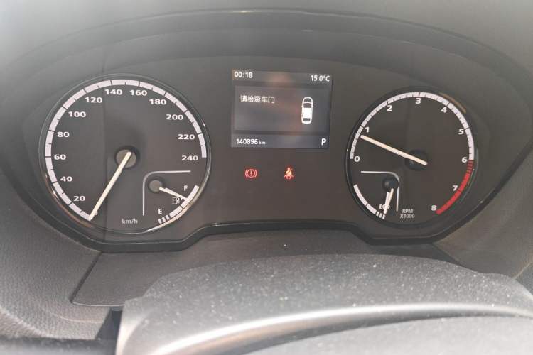 Used Qoros 3 2014 Hatchback 1.6T Automatic ZhiZhen Model Odometer Close Up