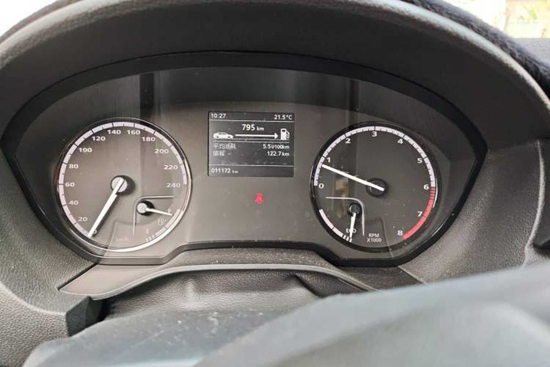 Used Qoros 3 2016 Sedan 1.6L Manual ZhiXiang Model Odometer Close Up