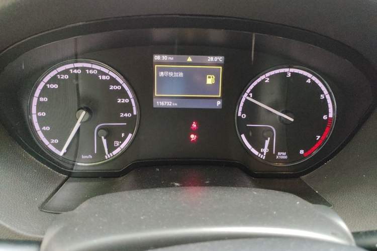 Used Qoros 3 2016 Sedan 1.6L Automatic Zhiyue Model Odometer Close Up