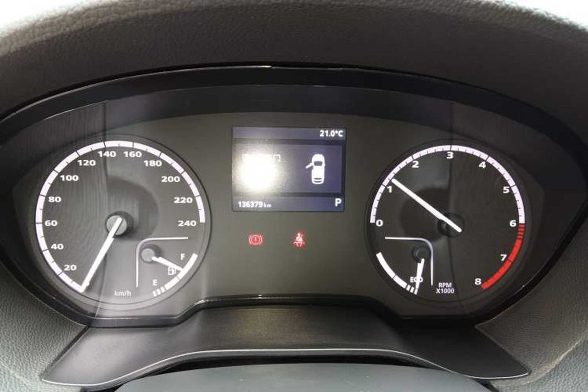 Used Qoros 3 2018 Sedan 1.6L Automatic Luxury Model Odometer Close Up