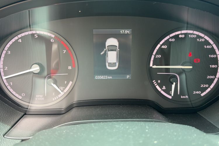 Used Qoros 3 2021 3S Sedan 1.5T CVT Leading Model Odometer Close Up