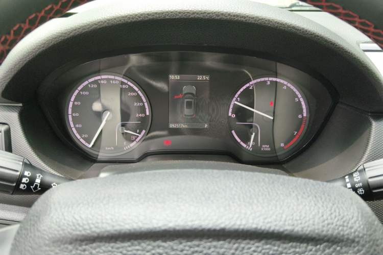 Used Qoros 5 2017 1.6T Automatic Prestige Model Odometer Close Up